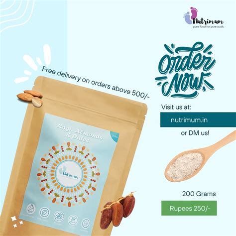 Ragi Dates Almond - Nutrient-Rich Baby Food Blend