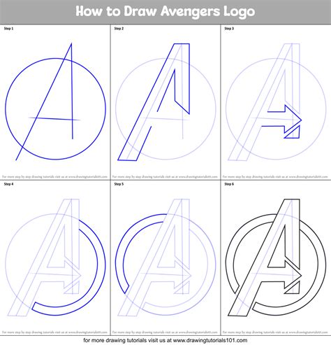 The Avengers Drawing Tutorial Step By Step Marvel