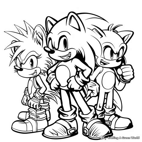 Sonic And Friends Coloring Pages