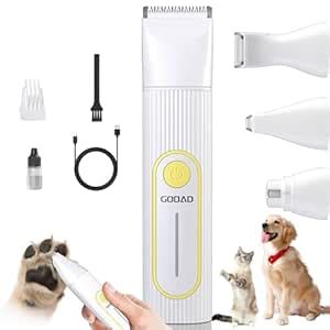 Dog Grooming Clippers, Low Noise Pet Clippers for Dogs, Professional ...
