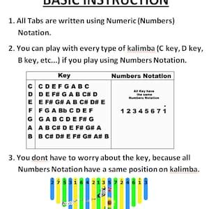 Kalimba Music Using Numbers 的图像结果