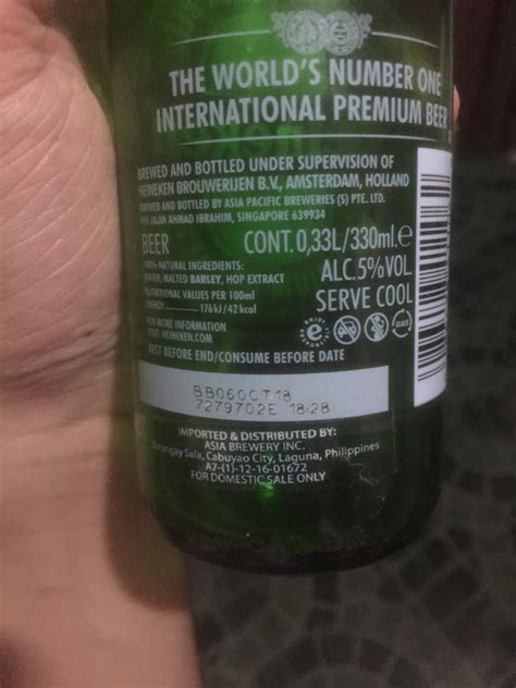 Heineken Beer Expiration Date Code at Shawna Mchenry blog