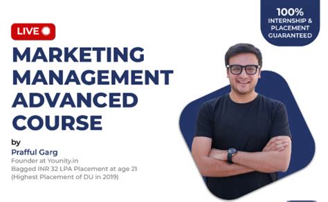 Marketing Management Advanced Live Course