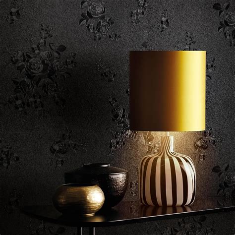 Erfoni Embossed Floral Black Peel and Stick Wallpaper - India | Ubuy
