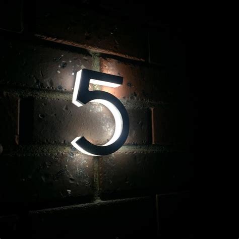 Lighted House Numbers - Etsy