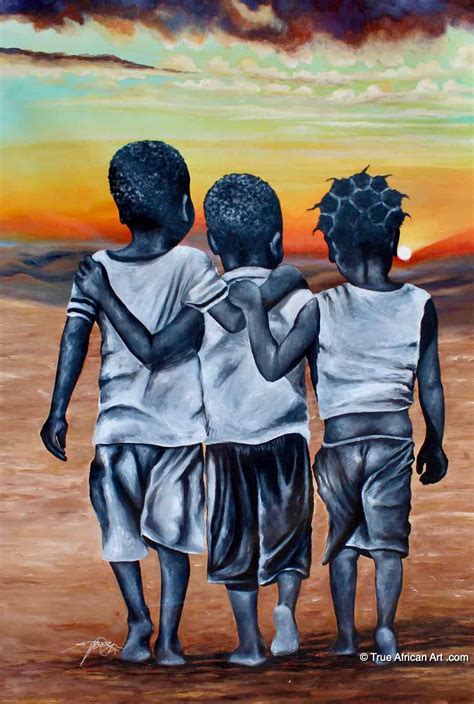 Happier Together | African paintings, African artists, Black art painting