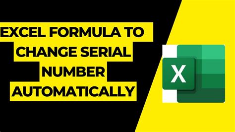 Image result for Automatic Serial Numver Formula in Exel