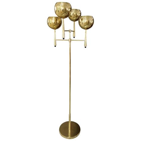 Mid-Century Modern Four-Arm Brass Floor Lamp by Stiffel at 1stdibs