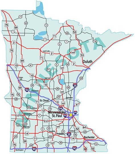 Map Of Mn Highways