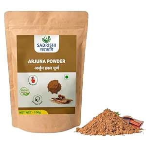 SADRISHI Organic Arjun Chaal Powder - Arjun Bark | Supports Heart ...