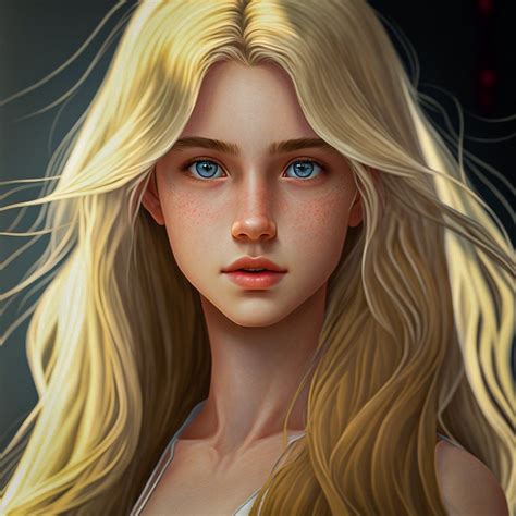 Young blonde girl manga style | Blonde hair characters, Character ...