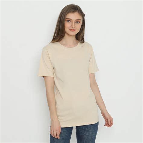 Jual DAILYSTYLE1119 - KAOS WANITA POLOS NUDE/ KAOS POLOS / | Shopee Indonesia