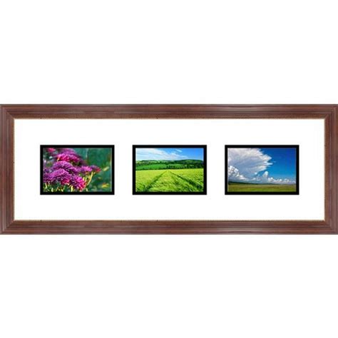 Frames By Mail Triple Square Opening Collage Frame for 6" x 4" Photo ...