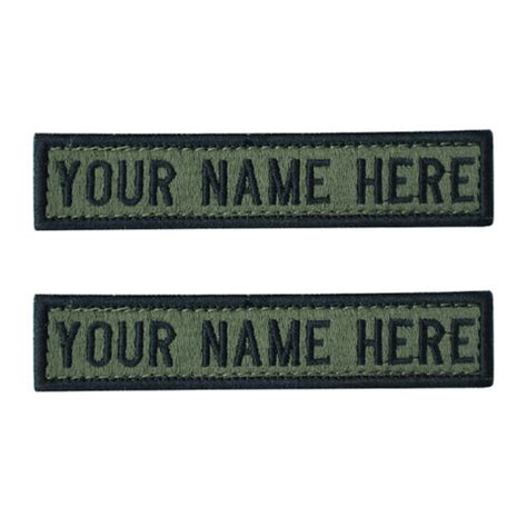 Embroidered Military Name Tapes & Tally | Stylish Custom Name Tabs ...
