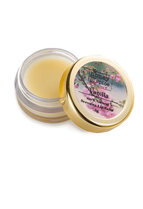 Vanilla Lip balm (Beeswax based) 5gm – Honey and Spice