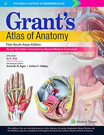 Grant’s Atlas of Anatomy, 1st South Asian ed eBook : G. P. Pal, Anne M ...