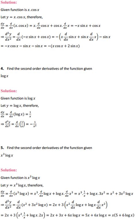 Image result for Class 12 Maths Chapter 5 All Formulas