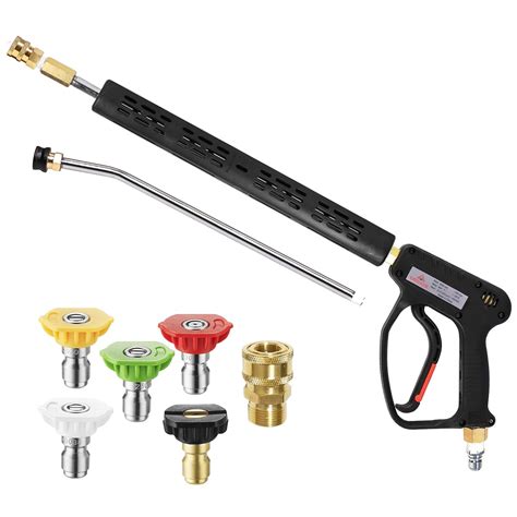 Snapklik.com : YAMATIC Pressure Washer Gun 5000 PSI - 3/8" Swivel Plug & M22-14mm Coupler, Power ...