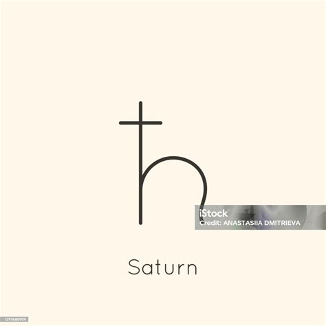 Saturn Planetary Symbol
