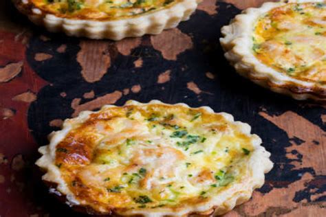 Mini Salmon Quiches Recipe: How to Make Mini Salmon Quiches Recipe ...