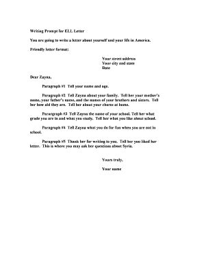 Friendly Letter Template Forms - Fillable & Printable Samples for PDF ...