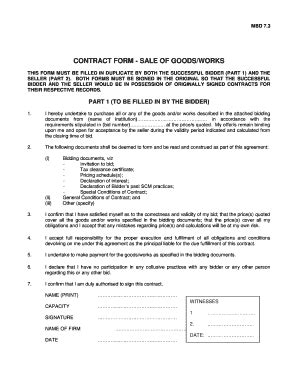 Fillable Online mbd 73 form Fax Email Print - pdfFiller