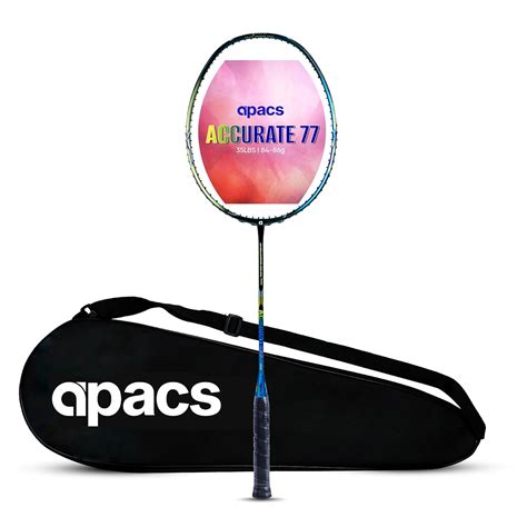 Buy Apacs Accurate 77 (Unstrung, 6.8mm Extra Slim Shaft) 35 LBS Max ...