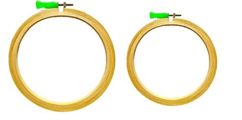 Vahvaa® Wooden Embroidery Hoop Ring Frame: Set of 2 pcs: for Cross ...
