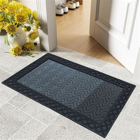 Buy LUXE HOME Coir Block Embossed Doormat - 75x45cm from Luxe Home at ...