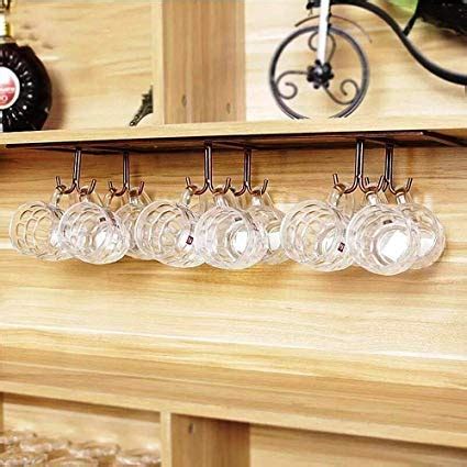 Buy INDIAN DECOR 288899 Wrought Iron Industry Metal Mug Drying Shelves ...