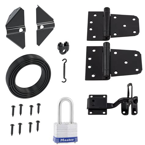 Shop National Hardware Black Self-Closing Gate Hardware Kit with ...