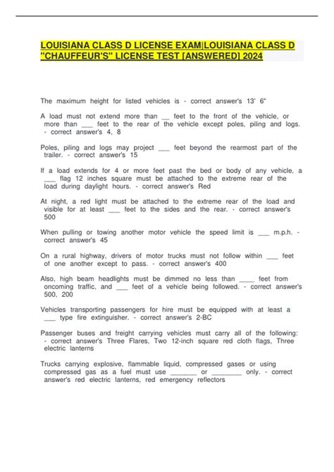 Image result for Class D License Test