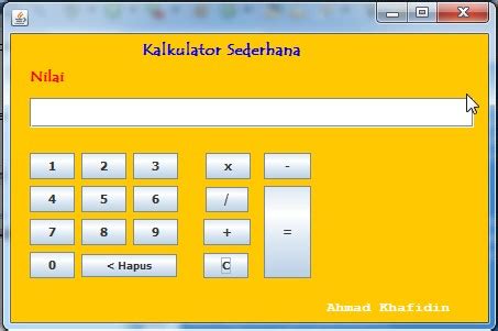 Image result for Program Java Kalkulator Sederhana