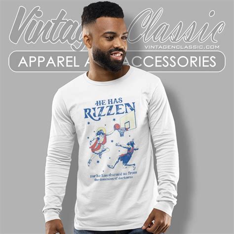 He Has Rizzen Shirt Funny Jesus Meme - Vintagenclassic Tee