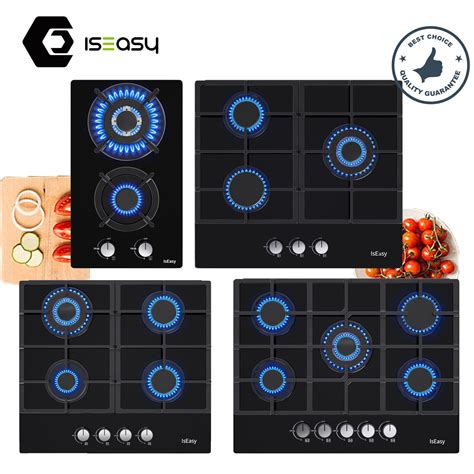 IsEasy Gas Cooktop Stove Tempered Glass Cooker | Ubuy India