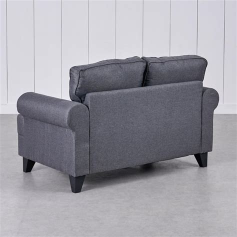 Buy Helios California Fabric 2-Seater Sofa - Grey from Helios by Home ...