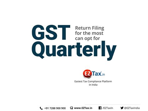 Quarterly Return Monthly Payment (QRMP) Scheme in GST | EZTax®