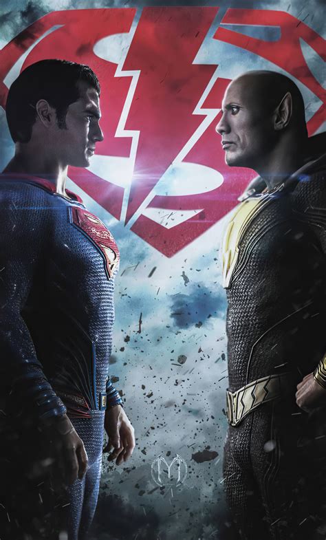 Superman Vs Black Adam Wallpaper