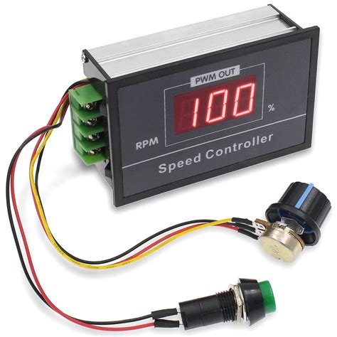 MAKINGTEC PWM DC Motor Speed Controller DC6-60V 6V/ 9V/ 12V/ 18V/ 24V ...
