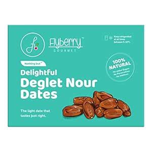 Flyberry Gourmet Deglet Nour Dates (Khajoor/Khajur) 5kg | 100% Natural ...