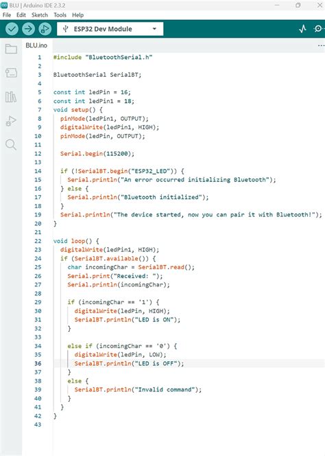 Image result for Esp32 Arduino Bluetooth Code