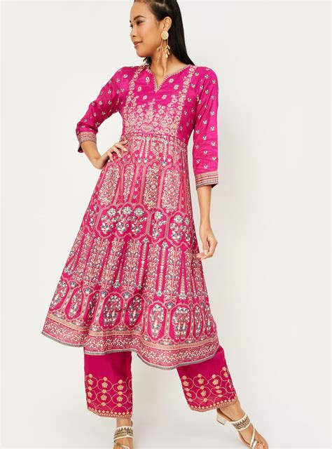 Buy Women Printed Kalidar Kurta Online at just Rs. 1499.0 ...