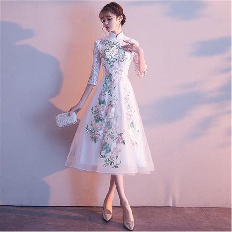 Buy LEIGE Party Evening Cheongsam Dress Oriental Chinese Style Woman ...