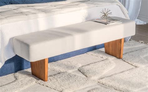 Attica Wooden Bench – Mango Wood, Walnut Finish, Beige Seat.