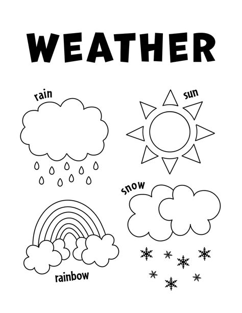 Weather Coloring Pages For Kindergarten at Lawrence Burgess blog