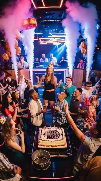 Birthday party in club | Premium AI-generated image