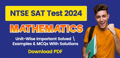 NTSE SAT Class 10th Test 2024 : Mathematics Unit-Wise Important Solved ...