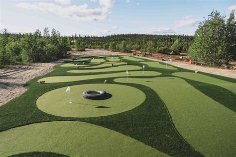 In pictures: Wekweètì’s new beachside mini golf