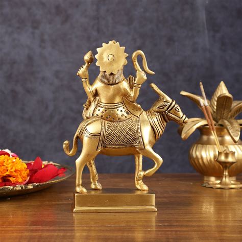 Buy Brass Shani Dev Idol (Saturn) for Vastu & Pooja - 6 Inch Height ...
