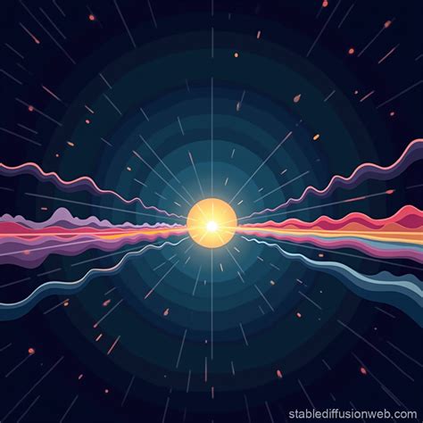 Electromagnetic Spectrum Illustration | Stable Diffusion Online